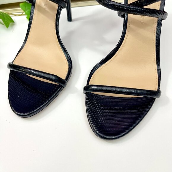 VERONICA BEARD Marceline Leather Strappy Sandals in Black Size 8 - Picture 9 of 15